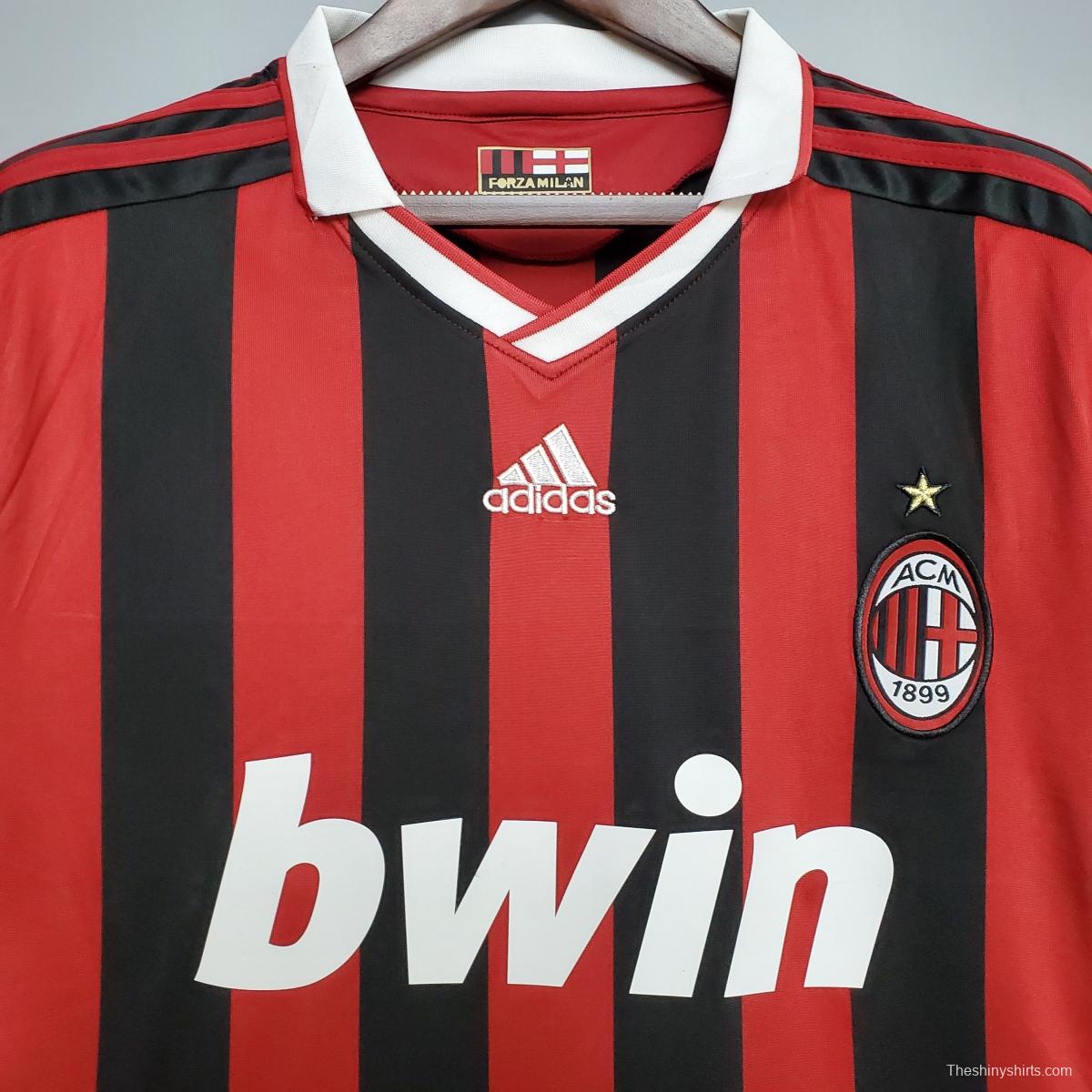 Retro 09/10 AC Milan home Soccer Jersey