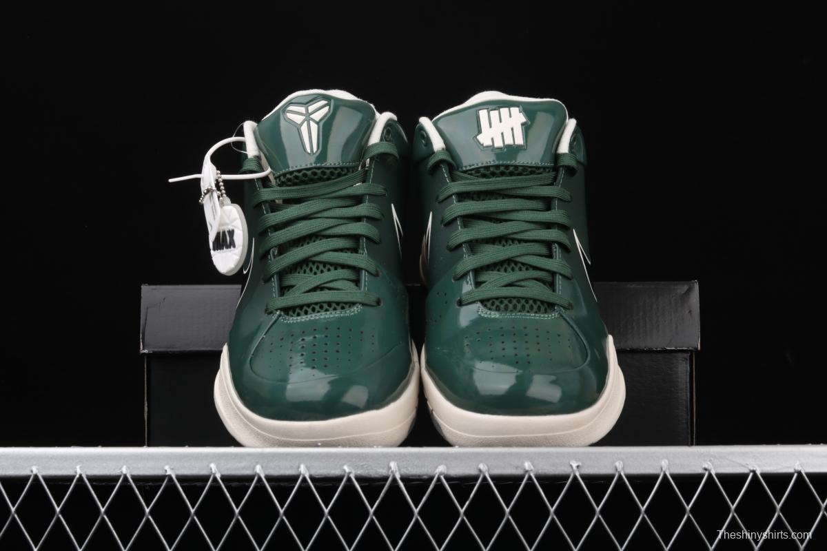 NIKE Zoom Kobe 4 Protro UNDEFEATED Kobe Bryant four generations of joint dark green low-top men's basketball shoes CQ3869-301