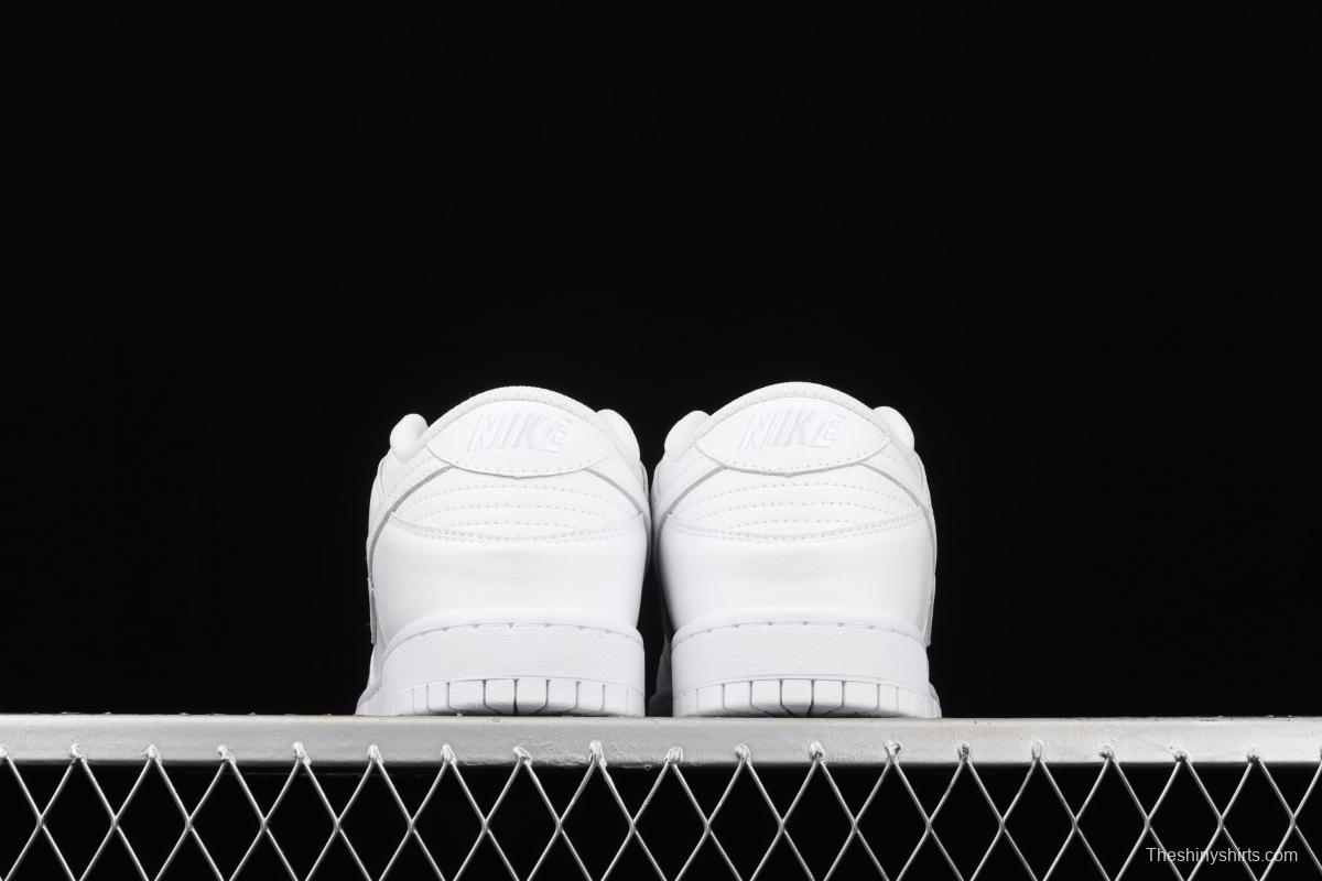 NIKE SB DUNK Low Prm pure white color SB buckle rebound fashion leisure board shoes DD1503-109
