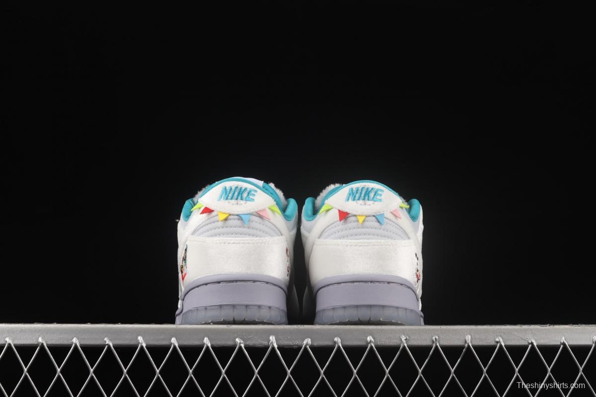 NIKE DUNK Low ICE ice and snow color SB buckle rebound fashion leisure board shoes DO2326-001