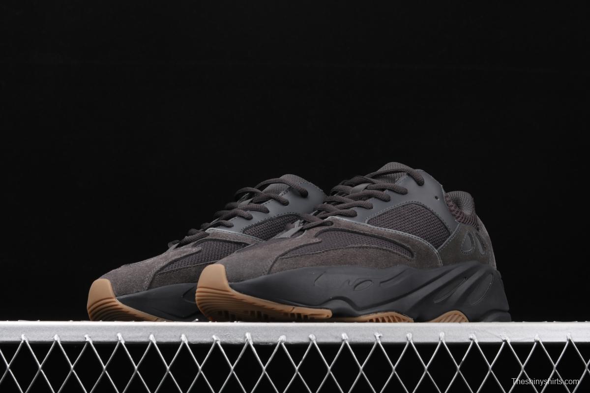 Adidas Yeezy Boost 700V2 Utility Black FV5304 Kanye Coconut 7003M reflective black rubber running shoes BASF popcorn