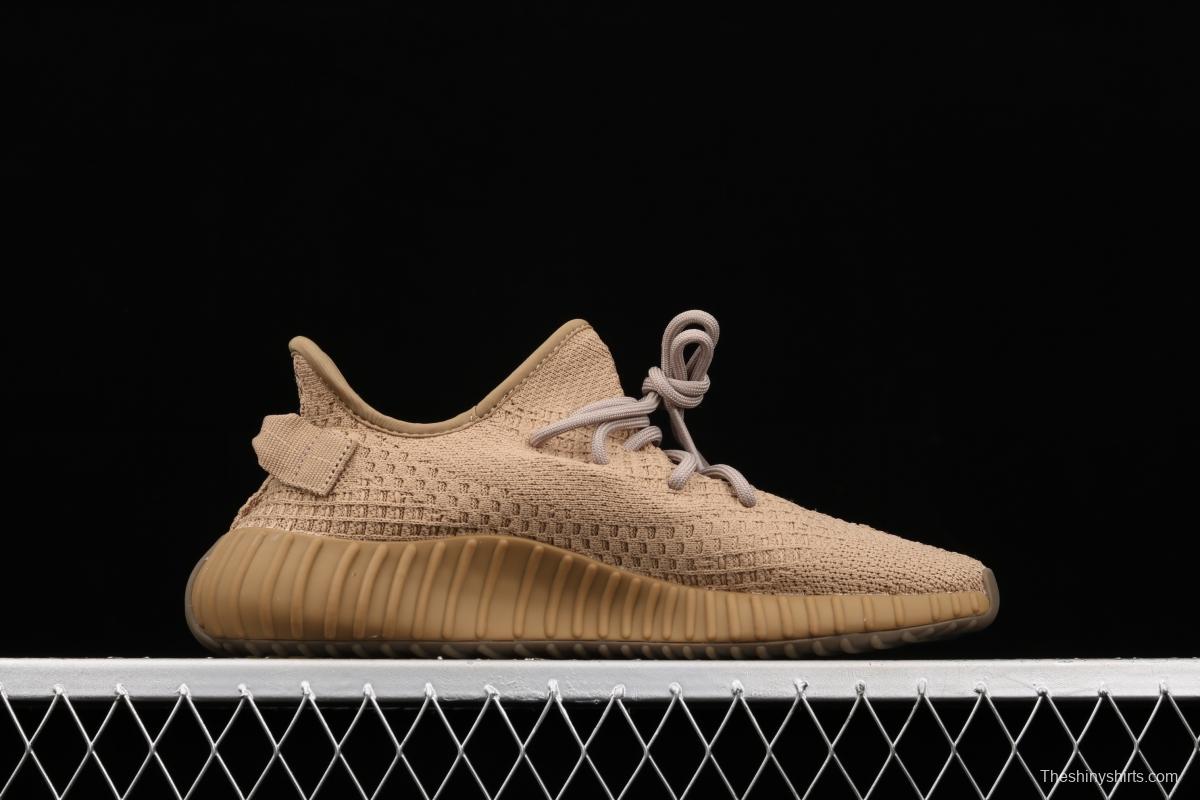 Adidas Yeezy Boost 350 V2 FX9033 Darth Coconut 350 second generation hollowed-out sesame gray angel color BASF popcorn