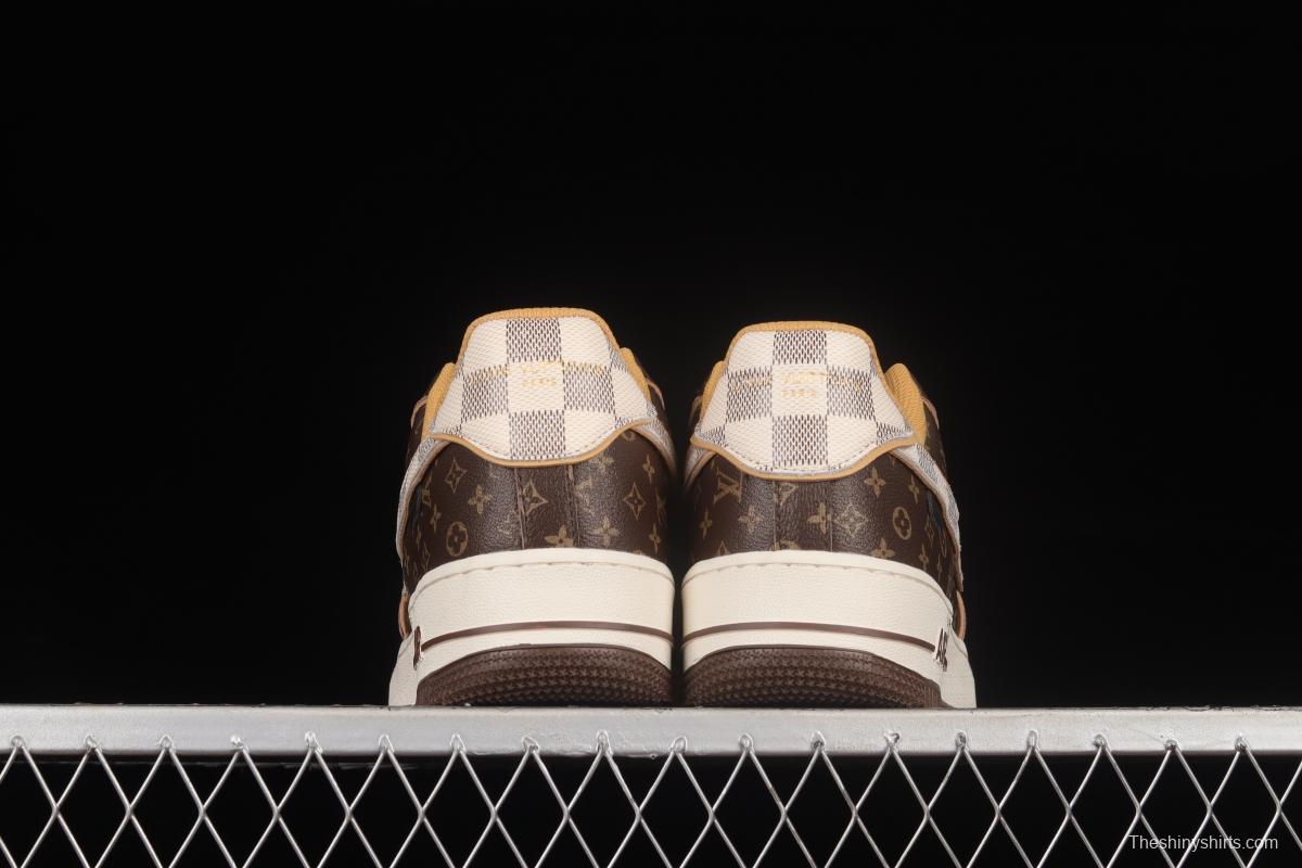 LV x NIKE Air Force 1'07 Low co-branded custom low-top casual sneakers