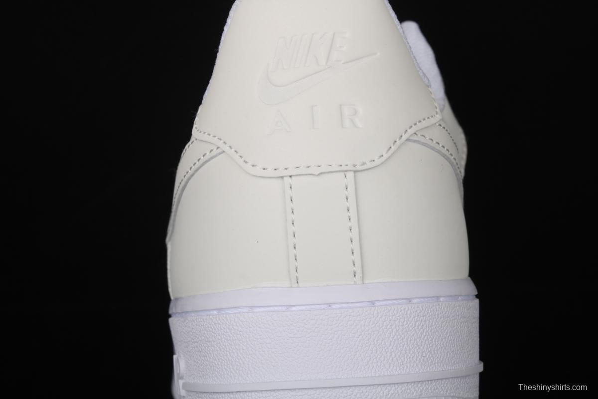 NIKE Air Force 1 Reflective Pearl White 3M reflective low-top casual board shoes DC2062-100