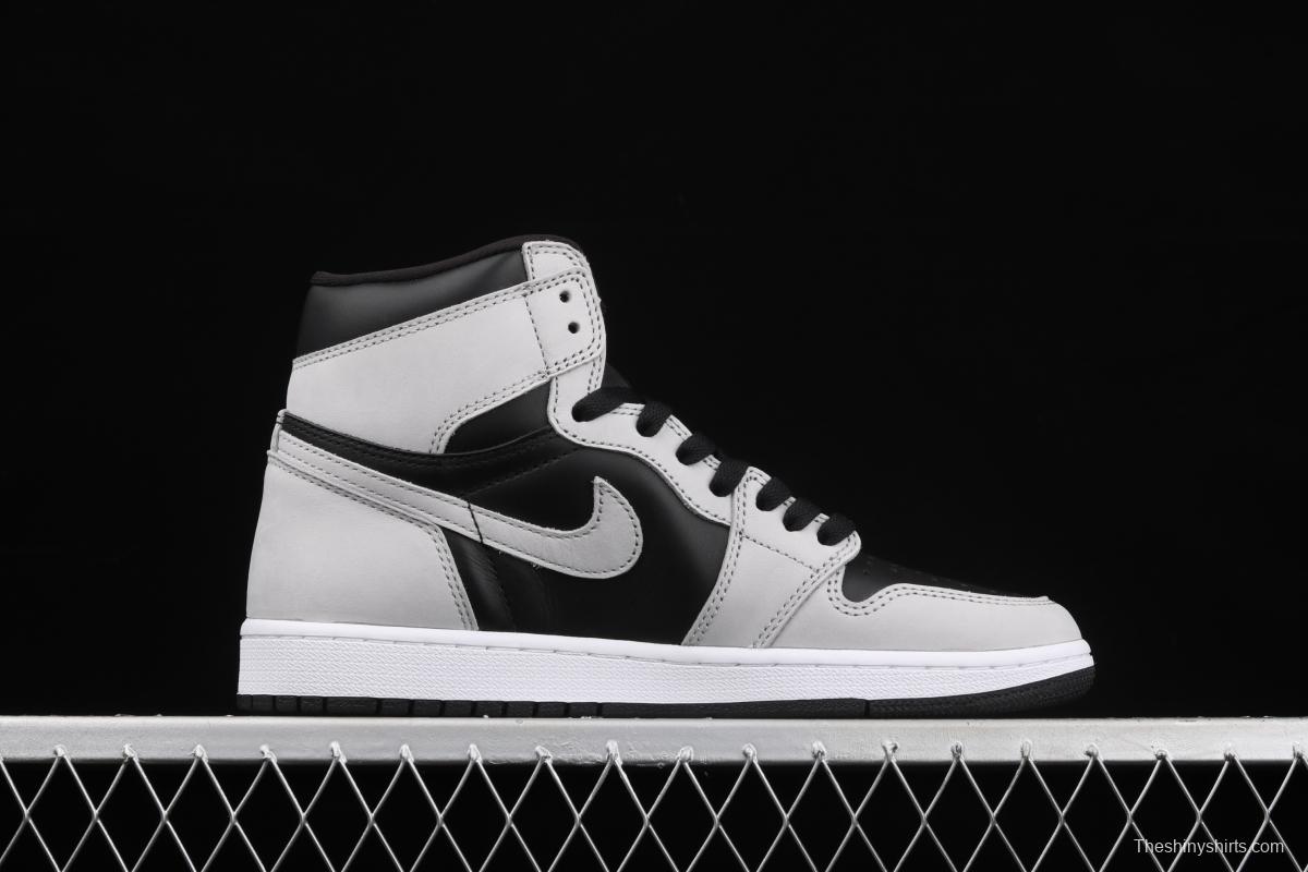 Air Jordan 1 High Gao Bang Gray Panda Shadow Gray 2.0 575441-035 555088-035