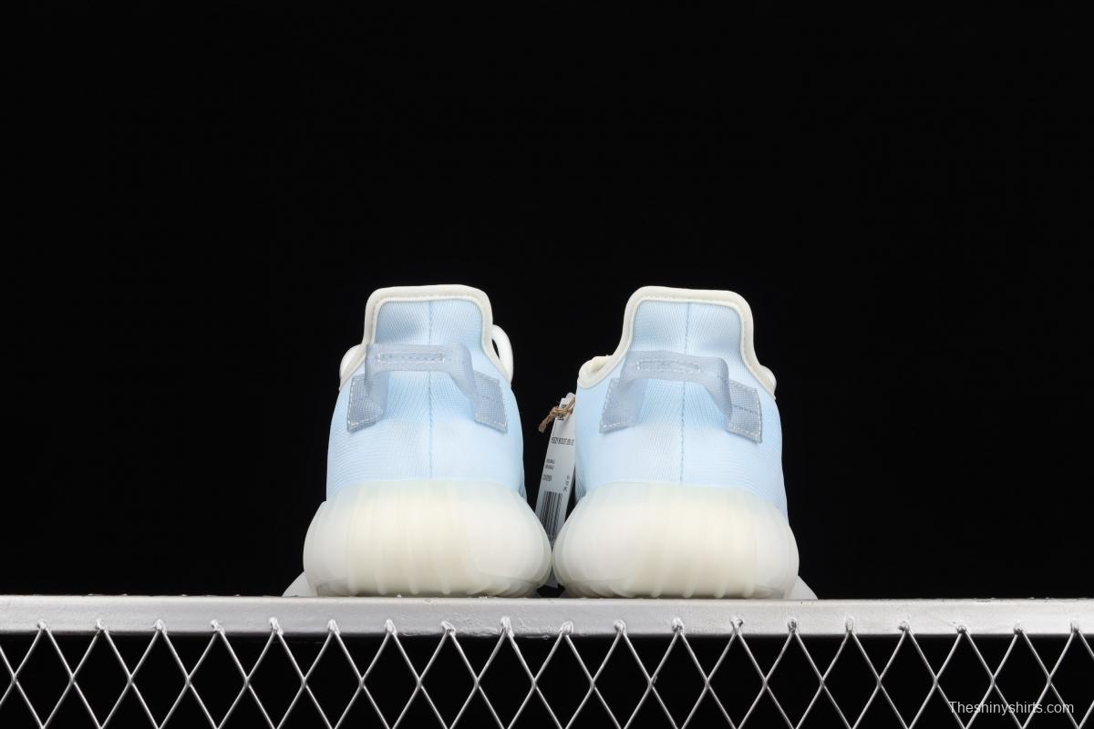 Adidas Yeezy Boost 350V2 Lce Blue GW2869 Darth Coconut 350 second generation ice silk series ice crystal blue BASF popcorn