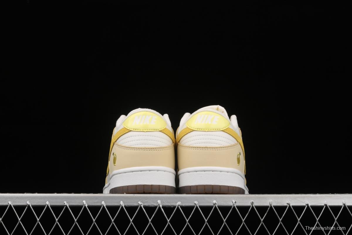 NIKE SB DUNK Low dunk series lemon yellow color matching low-side leisure sports skateboard shoes DJ6902-700