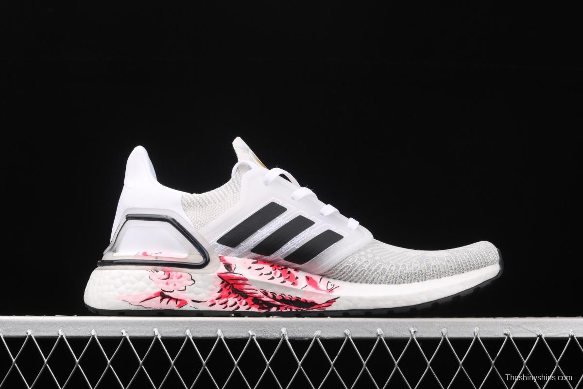 Adidas Ultra Boost 20 Consortium FW4314 2020 New Tiger and Crane theme Sports Leisure running shoes