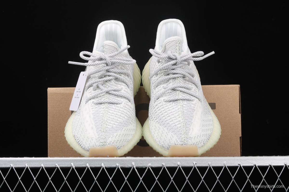 Adidas Yeezy Boost 350V2 Tailgate FX4348 Darth Coconut 350 second generation hollowed-out Asian gray angel color