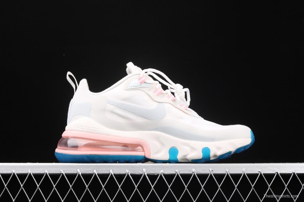 NIKE Air Max 270React new high-frequency mesh function half-palm air cushion cushioning running cloth shoes AT6174-100