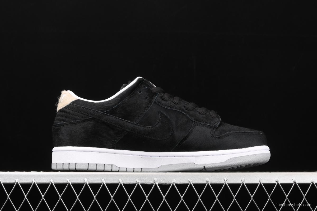 NIKE SB DUNK Low black horse hair joint name dunk series retro low-side leisure sports skateboard shoes CZ5127-001