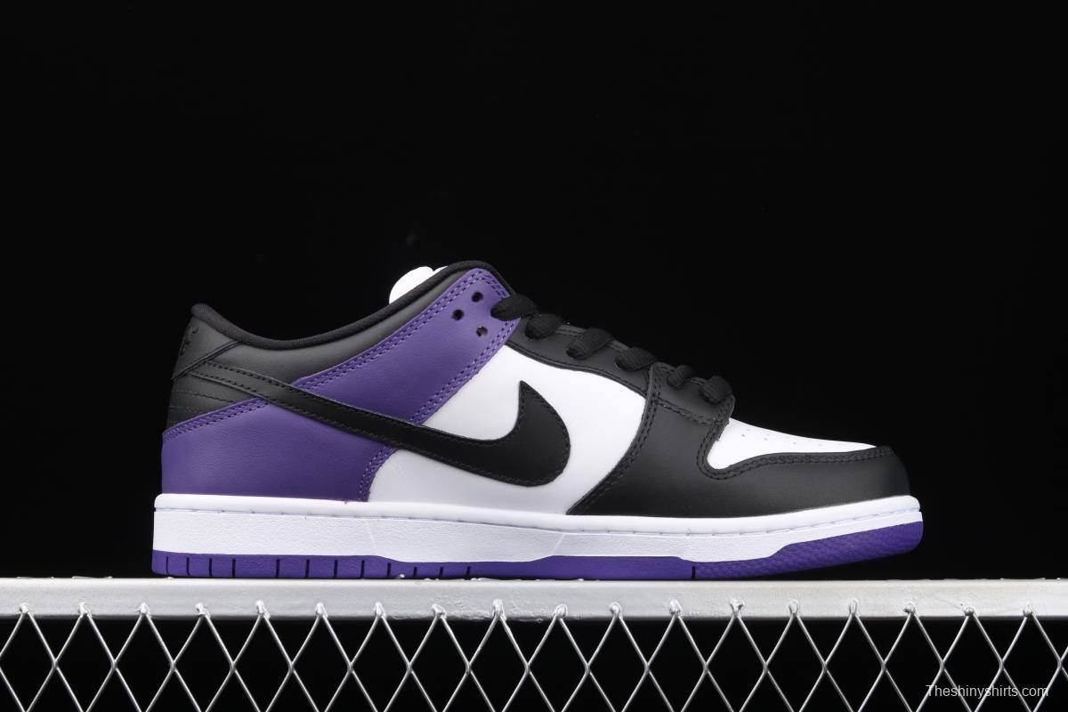 NIKE SB DUNK Low Court Purple black and purple North Carolina low-top leisure sports skateboard shoes BQ6817-500