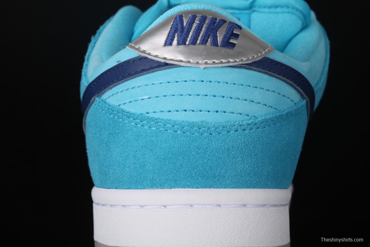 NIKE SB DUNK Low Pro sky blue wool-like low-top casual board shoes BQ6817-400