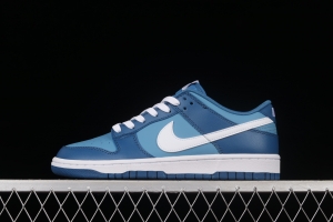 NIKE SB DUNK Low Dark Marina Blue sea blue color SB buckle rebound fashion leisure board shoes DJ6188-400