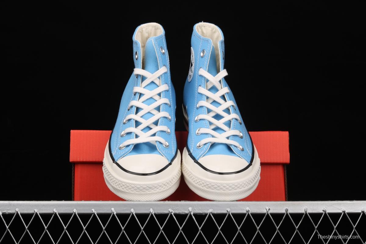 Converse Chuck 70s new spring color lake water blue matching high-top casual board shoes 171566C