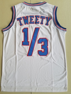 Tweety 1∕3 Movie Edition White Basketball Jersey