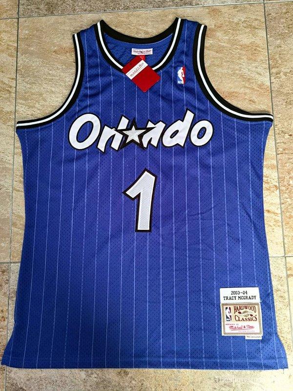 Men's Tracy McGrady Blue Retro Classic Team Jersey