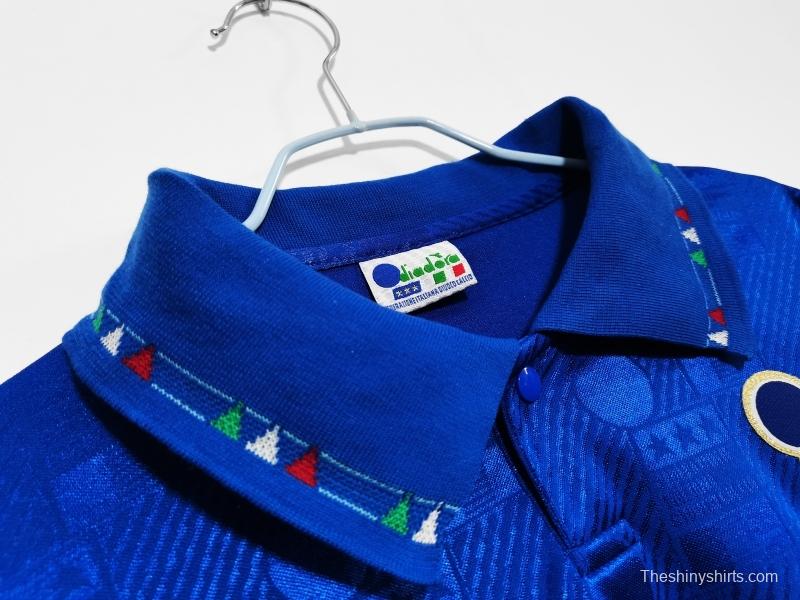 Retro 1994 Italy Home Soccer Jersey