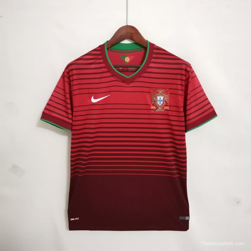 Retro 2014 Portugal Home Soccer Jersey