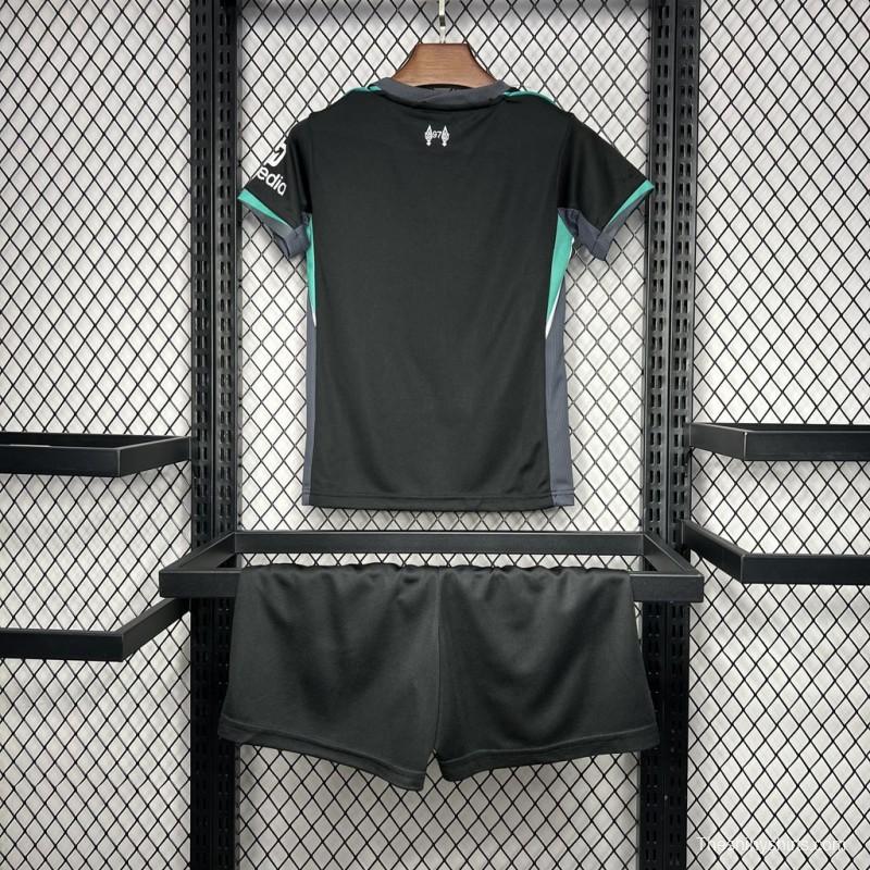 24/25 Kids Liverpool Away Black Jersey