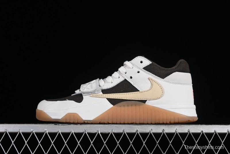 Nike Travis Scott x Jordan Jumpman Jack TR "University Red" Basketball Shoes with Magic Strap - FZ8117-100