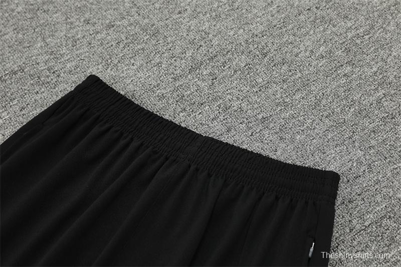 24/25 Barcelona Black Half Zipper Jacket+Long Pants