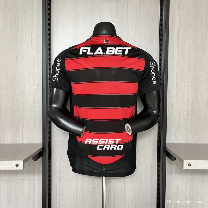 25/26 Player Version Flamengo Home All Sponsor S-XXXXL Jersey