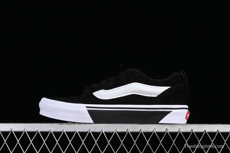 Vans Classics Knu Skool Retro Skate Shoes with Enlarged Toe and Thickened Tongue - VN0009QCWBL
