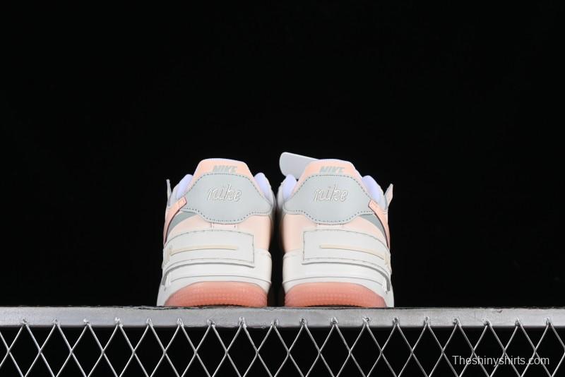 Nike Air Force 1 Shadow Low-Top Sneakers with Lightweight EVA Midsole - DZ1847-105