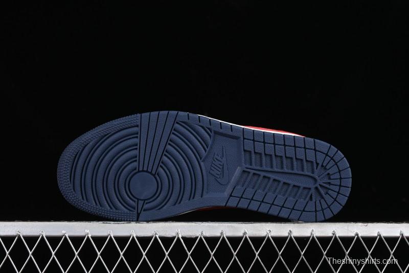 Nike Travis Scott x Fragment Design x Jordan Air Jordan 1 Low OG SP AJ1 LV Blue Red Low-top Casual Sneakers - YQ2088-670