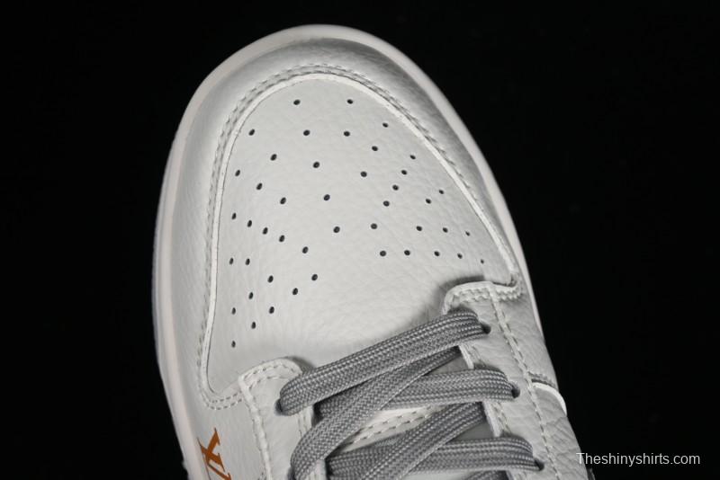 Nike SB Dunk Low LV Collaboration - Beige Grey Lamborghini Anniversary Custom Low-Top Casual Sneakers - FC1688-191