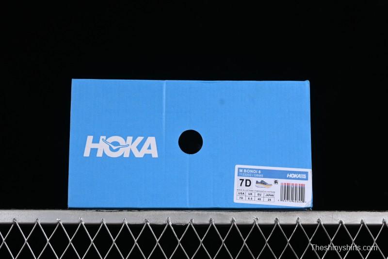 HOKA ONE ONE Bondi 8 Performance Cushion Running Shoes with Enhanced Support - 1123202 GBMS