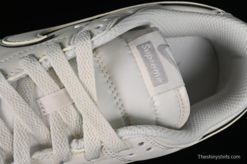 Nike SB Dunk Low Supreme Collaboration - Light Grey Anniversary Customized Low-Top Casual Skate Shoes - DJ2024-005