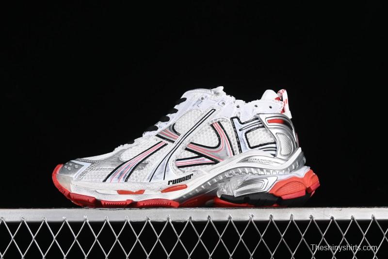 Balenciaga Runner Kith Four Color Retro Casual Sneakers - W3RMU9016
