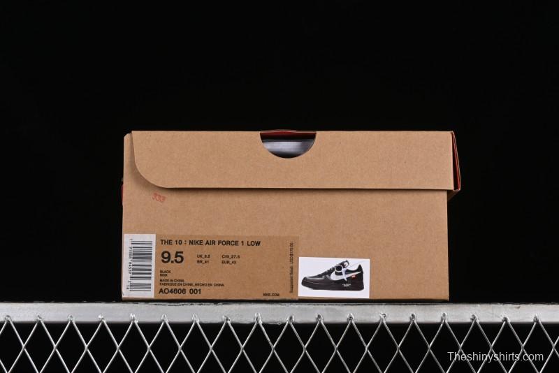 Nike Off White x Air Force 1 Low OW Transparent Black - AO4606-001