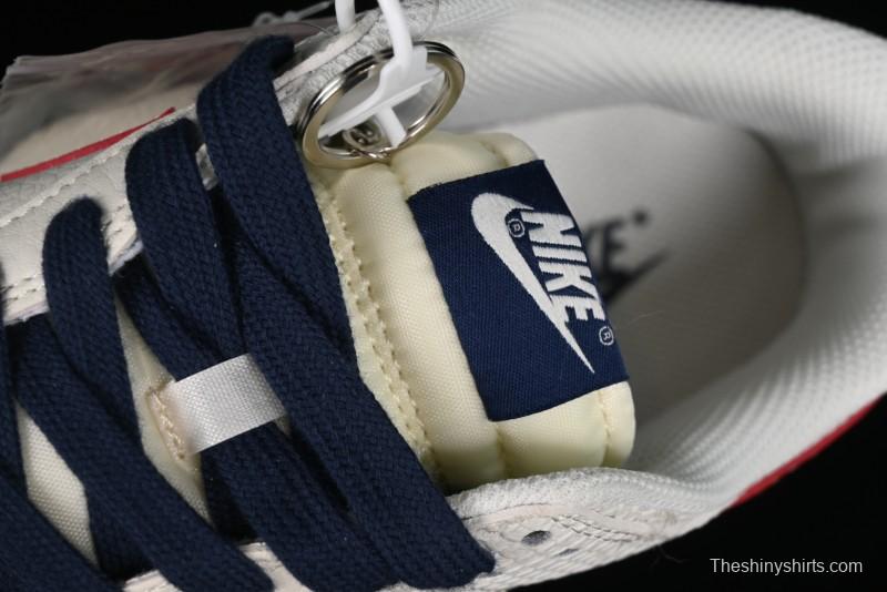 Nike SB Dunk Low Supreme Collaboration - White Dragon Scale Anniversary Custom Low-Top Casual Skate Shoes - BB8685-101