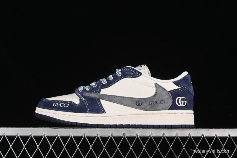 Nike Travis Scott x Fragment Design x Air Jordan 1 Low OG SP AJ1 Gucci Collaboration - XY2688-109