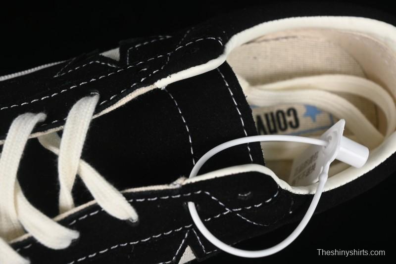 Converse One Star J Vtg Suede Low-Top Casual Sneakers in Retro Black and White - M.C3