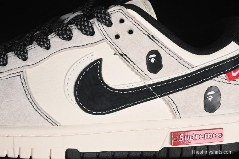 Nike SB Dunk Low Supreme x Bape Anniversary Custom Sneakers - MM1089-017