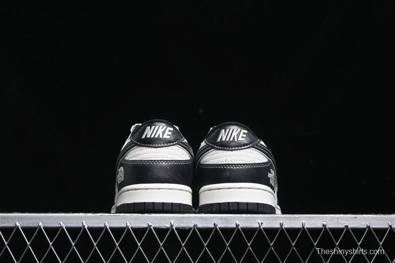 Nike SB Dunk Low The North Face Series - High Gloss Black Swoosh Anniversary Custom Low-Top Casual Skate Shoes - DJ2024-047
