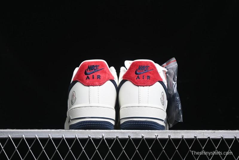 Nike Air Force 1 '07 Low Moncler Collaboration - Light Blue & Pigment Dyed Two-Tone Low-Top Casual Sneakers - CH6336-512