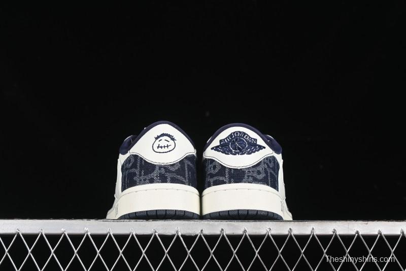 Nike Travis Scott x Fragment Design x Air Jordan 1 Low OG SP AJ1 Retro Sneakers - CH6336-017