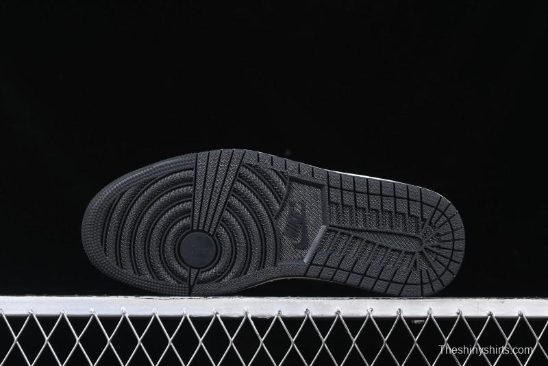 Nike Travis Scott x Fragment Design x Air Jordan 1 Low OG SP AJ1 Stussy Collaboration - Black Green - AG3702-805