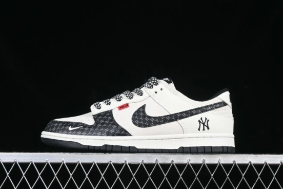 Nike SB Dunk Low MLB Collaboration Letter Patch Anniversary Custom Low-Top Casual Skate Shoes - DJ2024-121