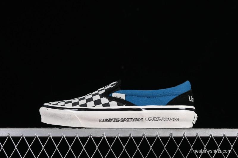 Vans Slip-On x Liberaiders Origami Checkerboard Low-Top Casual Sneakers - VN000V0SAPK