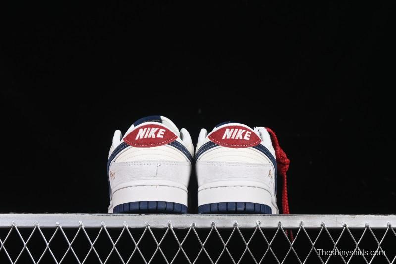 Nike SB Dunk Low Year of the Snake Limited Edition Blue Snake Swoosh Anniversary Custom Low-Top Casual Sneakers - XX3168-112