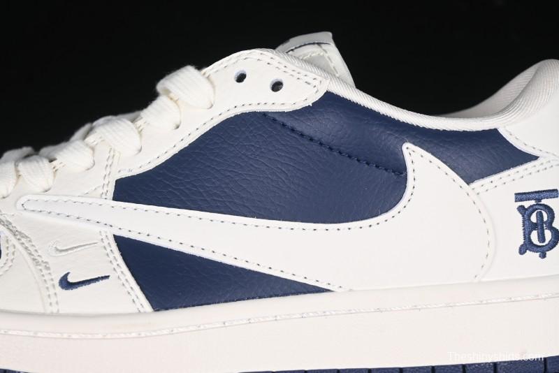 Nike Travis Scott x Fragment Design x Air Jordan 1 Low OG SP AJ1 Burberry Collaboration - BB6588-312