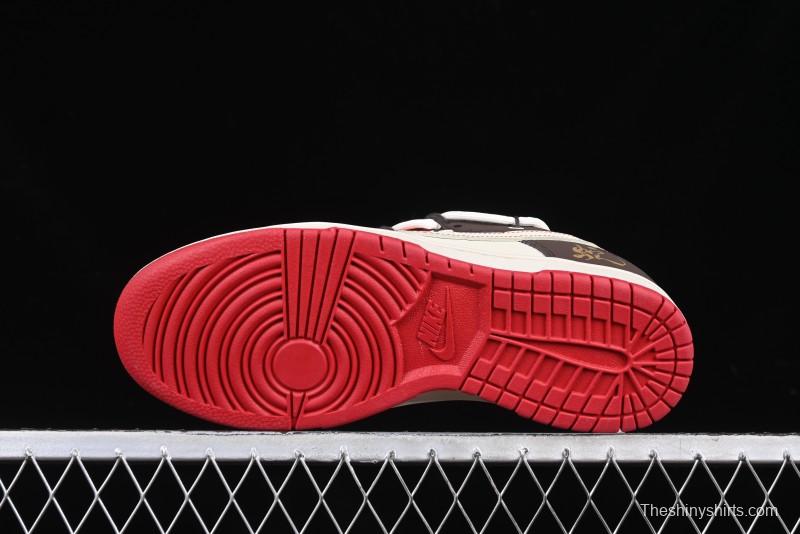 Nike SB Dunk Low Year of the Snake Anniversary Custom Low-Top Casual Skate Shoes - YX5066-268
