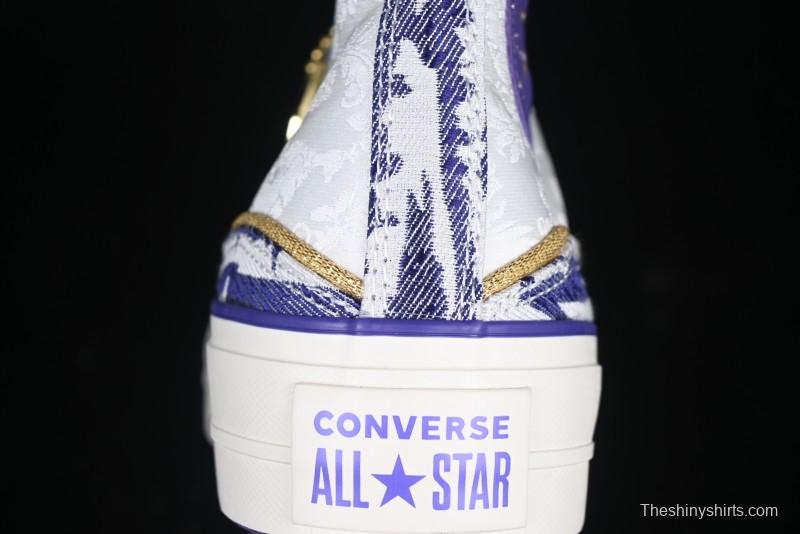 Converse 1970s CNY Year of the Snake Limited Edition High-Top Canvas Sneakers with Thick Sole - A13353C