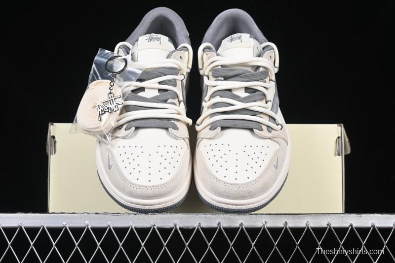 Nike Travis Scott x Fragment Design x Air Jordan 1 Low OG SP AJ1 Stussy Collaboration - DM9288-004